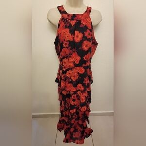NWOT Tahari Arthur S. Levine Tiered Maxi Dress